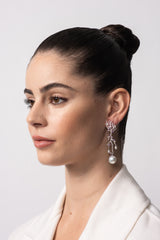 Violet Coral Earrings