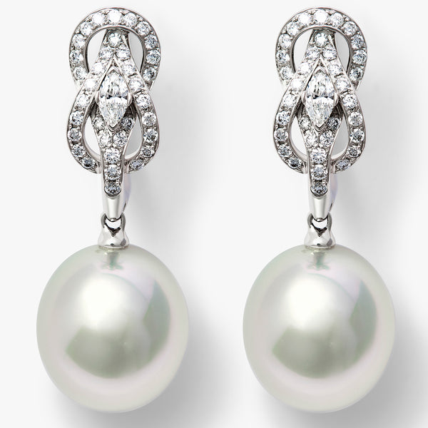 AUTORE MODA Saskia sterling-silver and pearl earrings